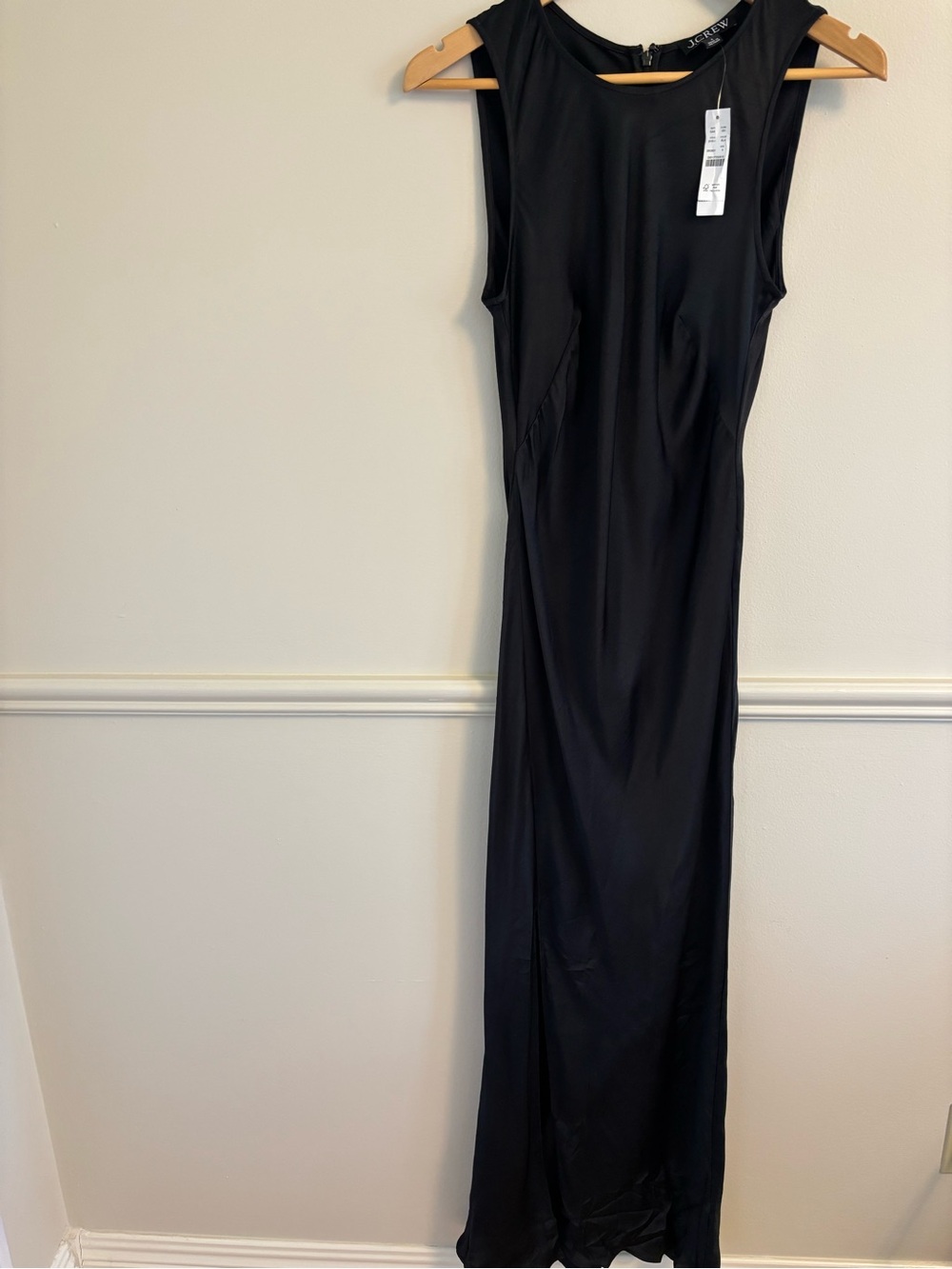New with tags J. Crew Black Sleeveless Maxi Dress